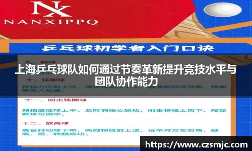 上海乒乓球队如何通过节奏革新提升竞技水平与团队协作能力